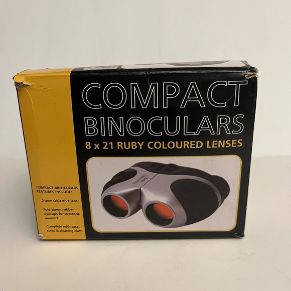 AA 8x21 Ruby coloured Compact Lightweight Pocket Binoculars Birdwatching Nature - Picture 1 of 3